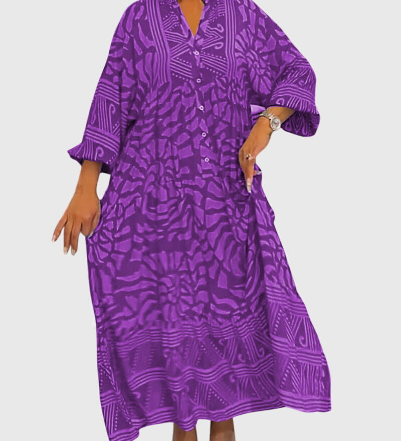 Mckinley™ | Maxi Dress With Elegant Print