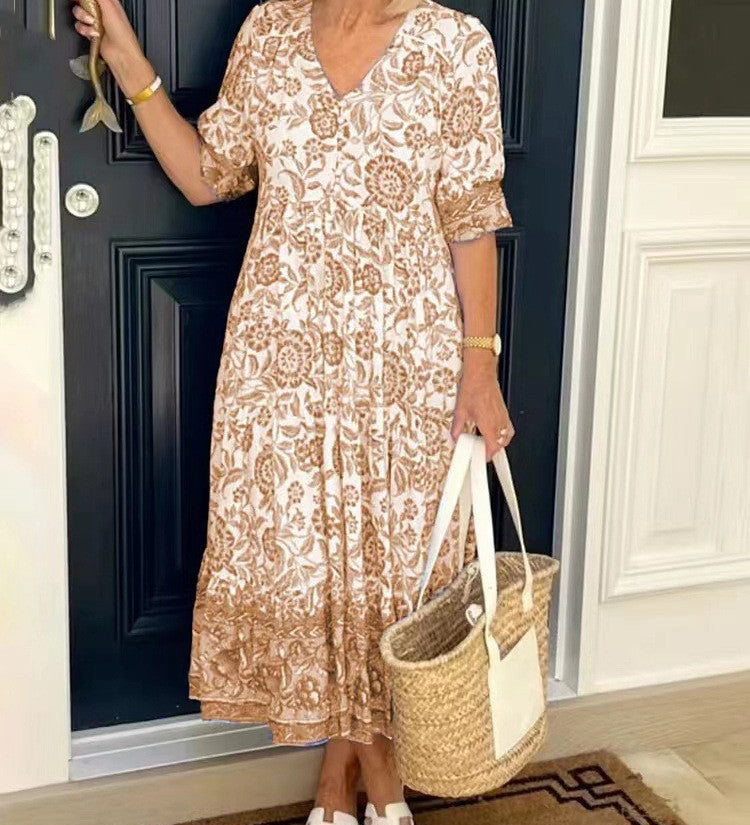Keisha | Graceful V-Neck Floral