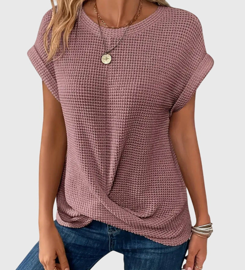 Isa™ | Elegant Blouse with Crew Neck