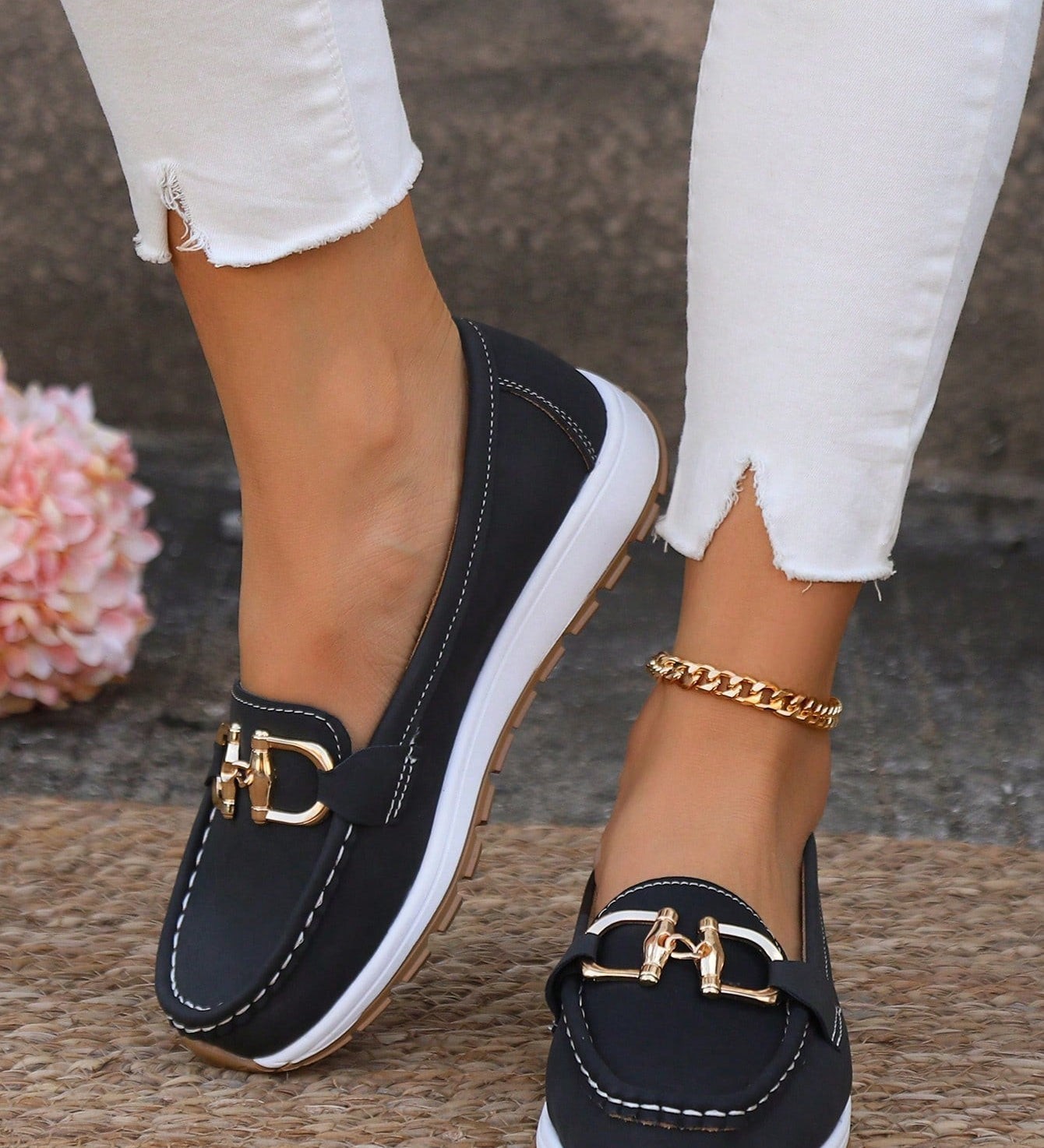 Ellie - Flat Buckle Loafers