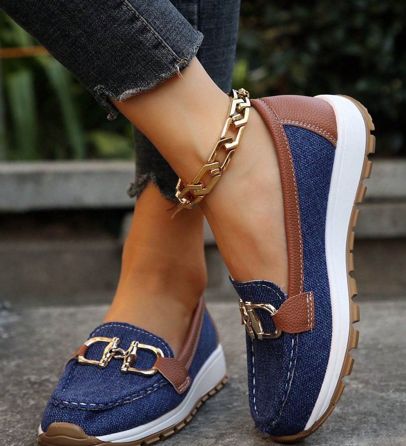 Ellie - Flat Buckle Loafers