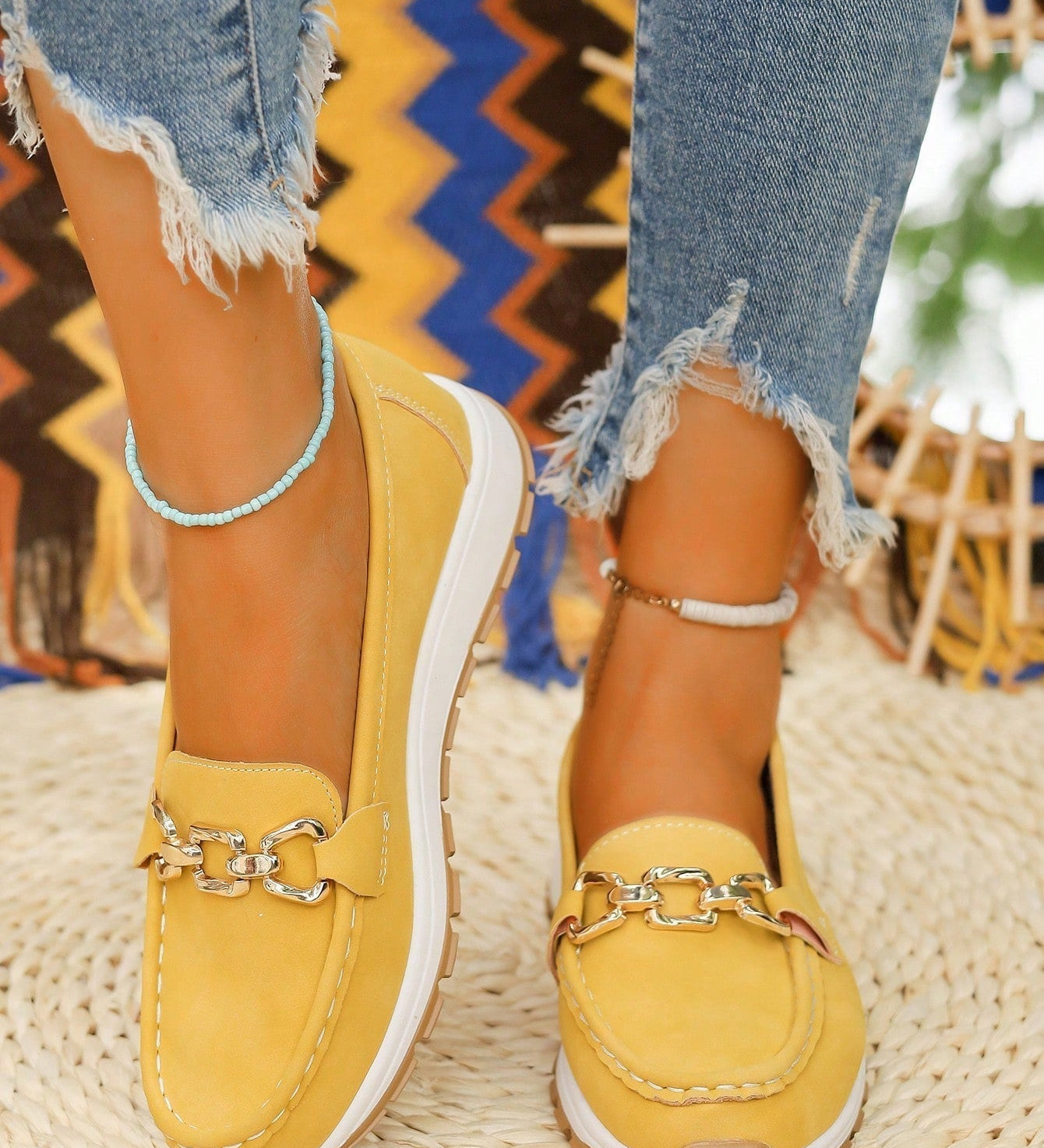 Ellie - Flat Buckle Loafers