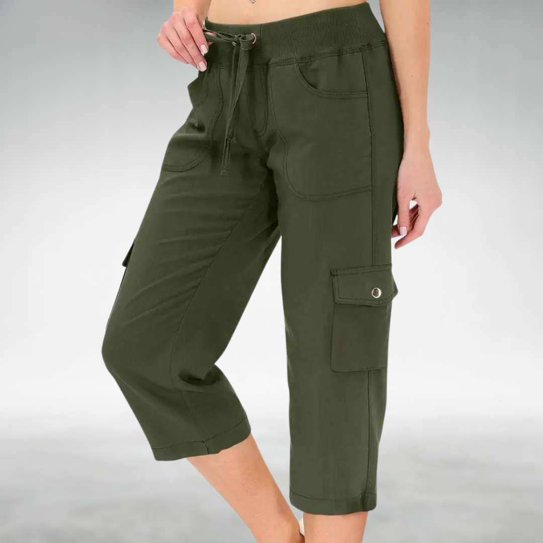 Julia™ | Cargo Capri Trousers with a Relaxed Fit