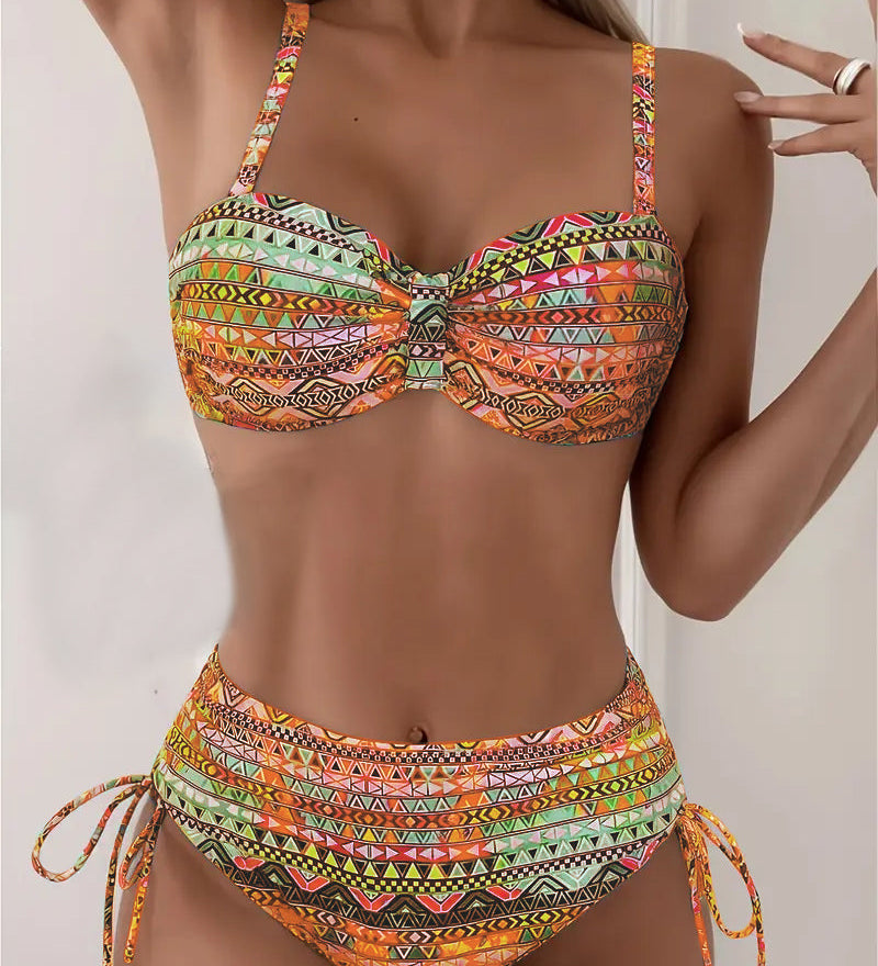 Jada™ | Sexy Ethnic Print Bikini Set