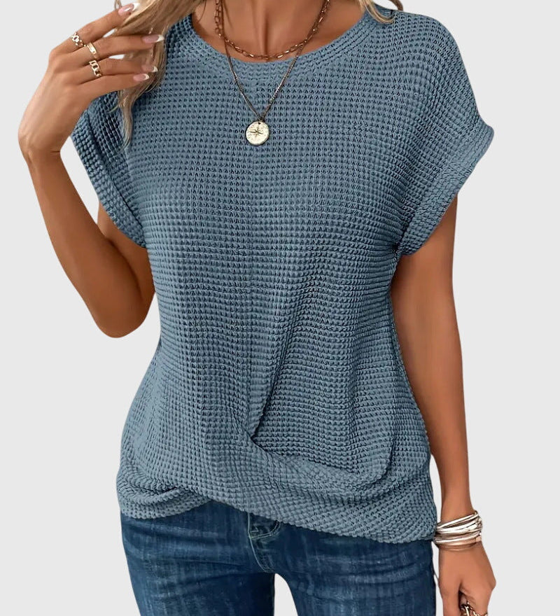 Isa™ | Elegant Blouse with Crew Neck