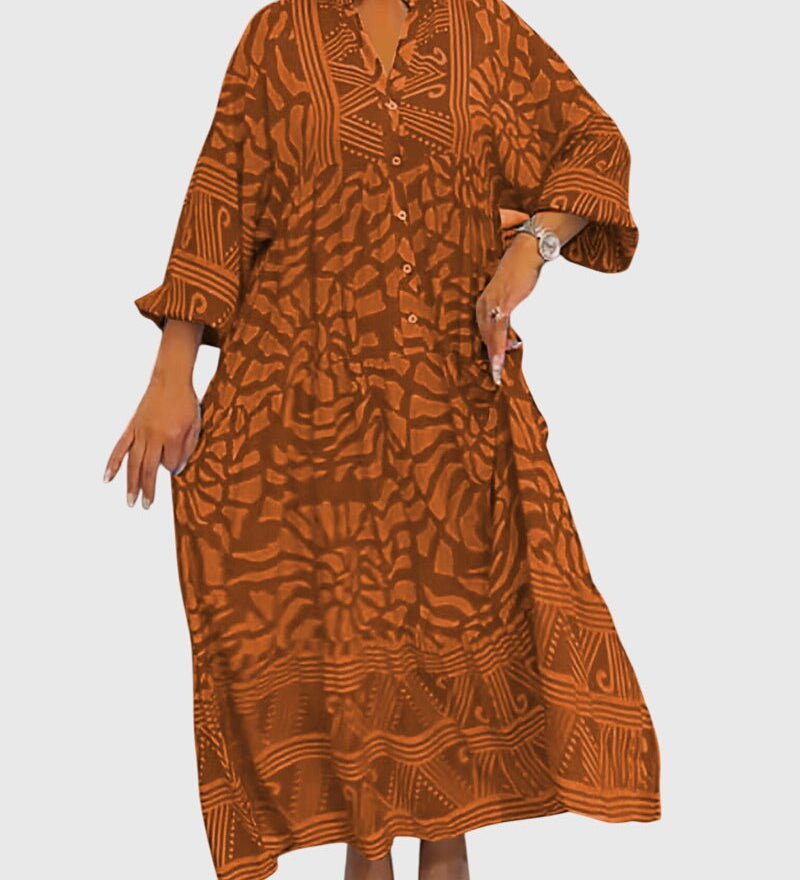 Mckinley™ | Maxi Dress With Elegant Print