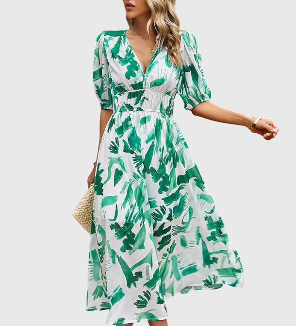 Merlin™ | Flattering Floral Midi Dress