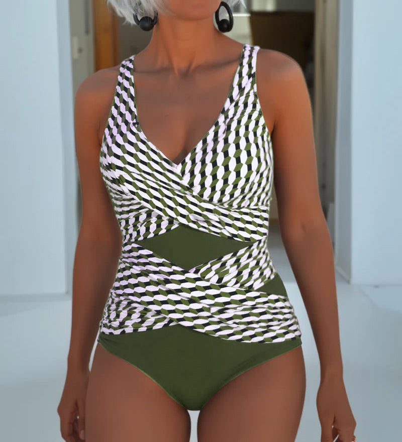 Ashley™ | Swimsuit with Cross Over Design for Resort Casual Wear