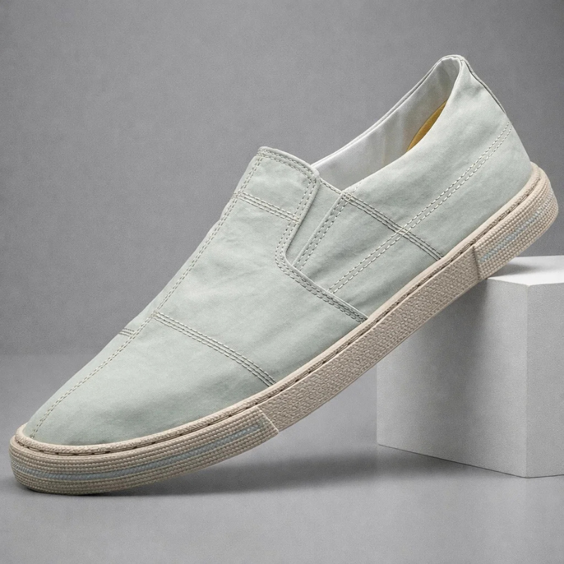 Mondrian Canvas Slip-Ons