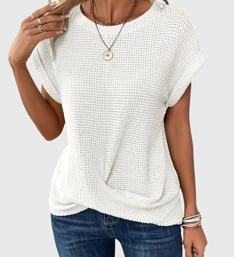 Isa™ | Elegant Blouse with Crew Neck