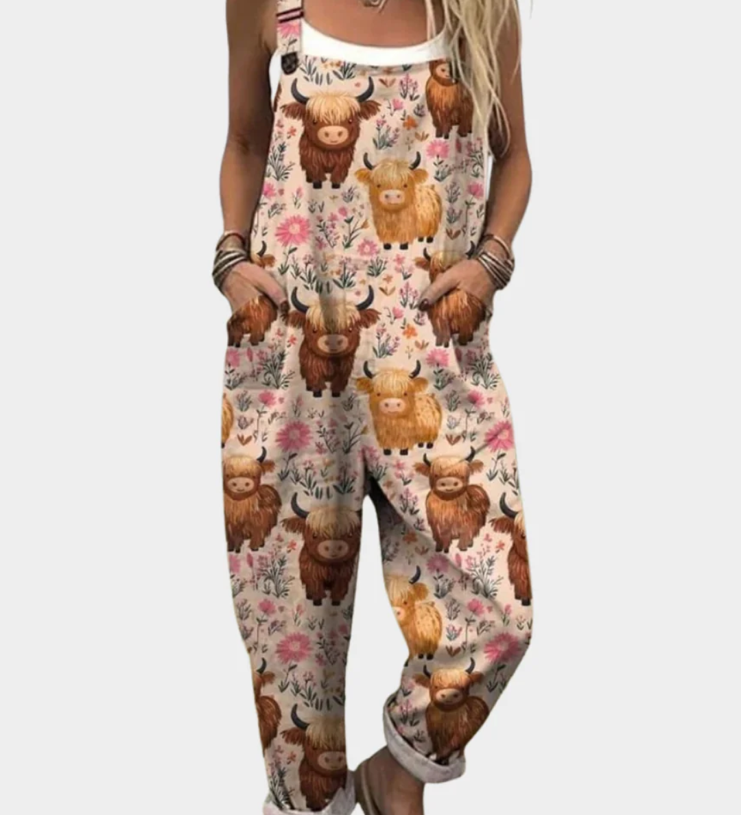 Comfortable Printed Jumpsuit