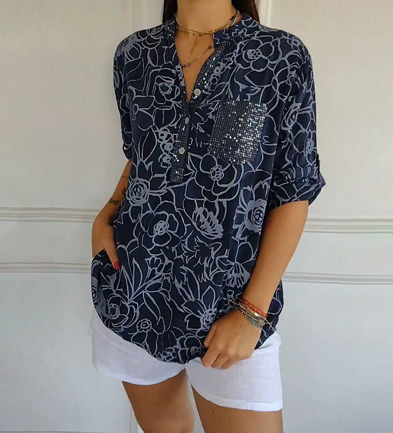 Avenisse™ | Floral Print Blouse