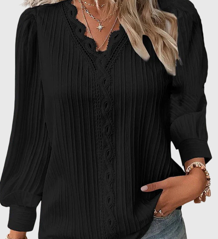 Andrea™ | Elegant Pullover Blouse