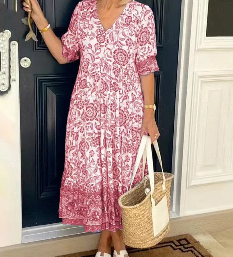 Keisha | Graceful V-Neck Floral