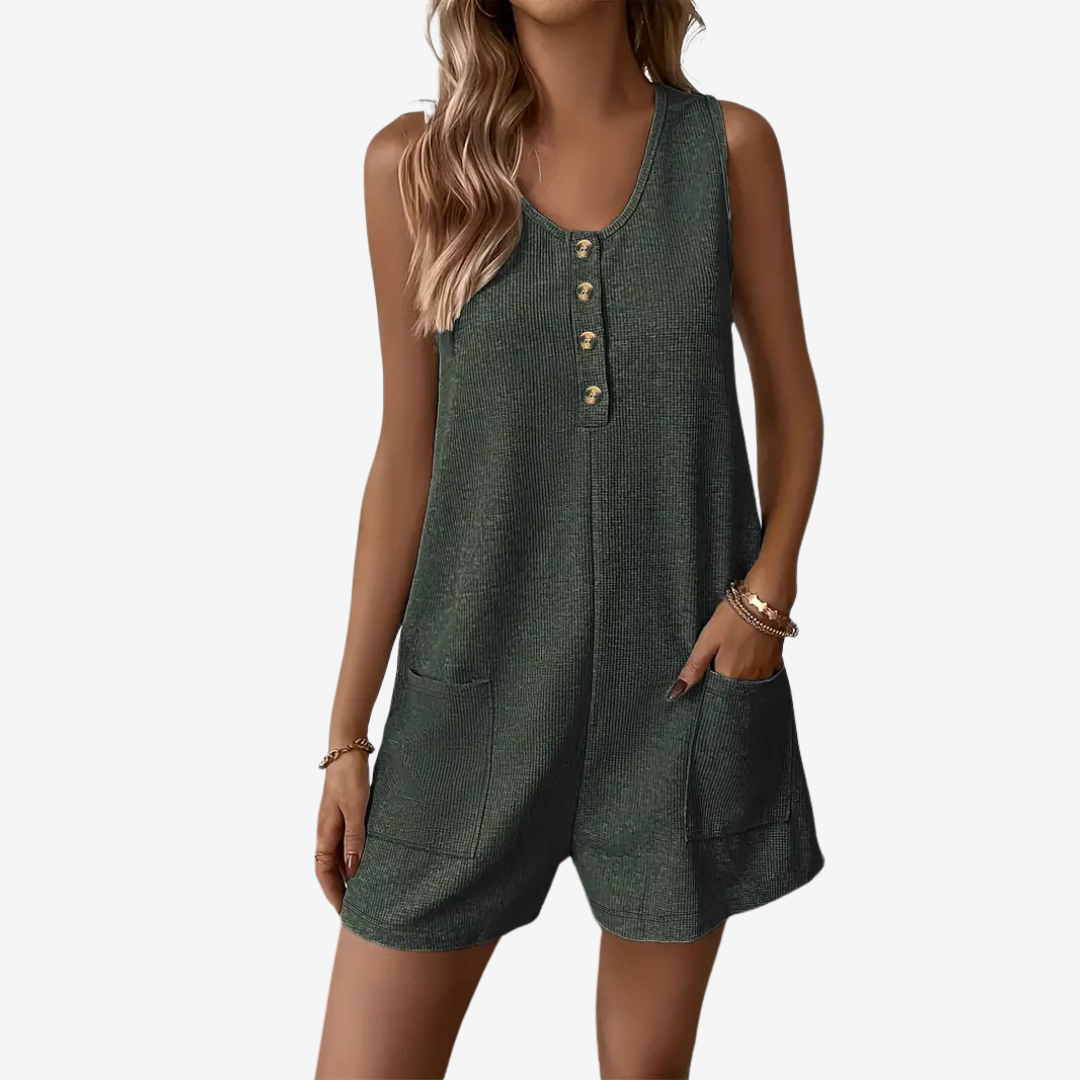 Anellee™ Button-Front Jumpsuit