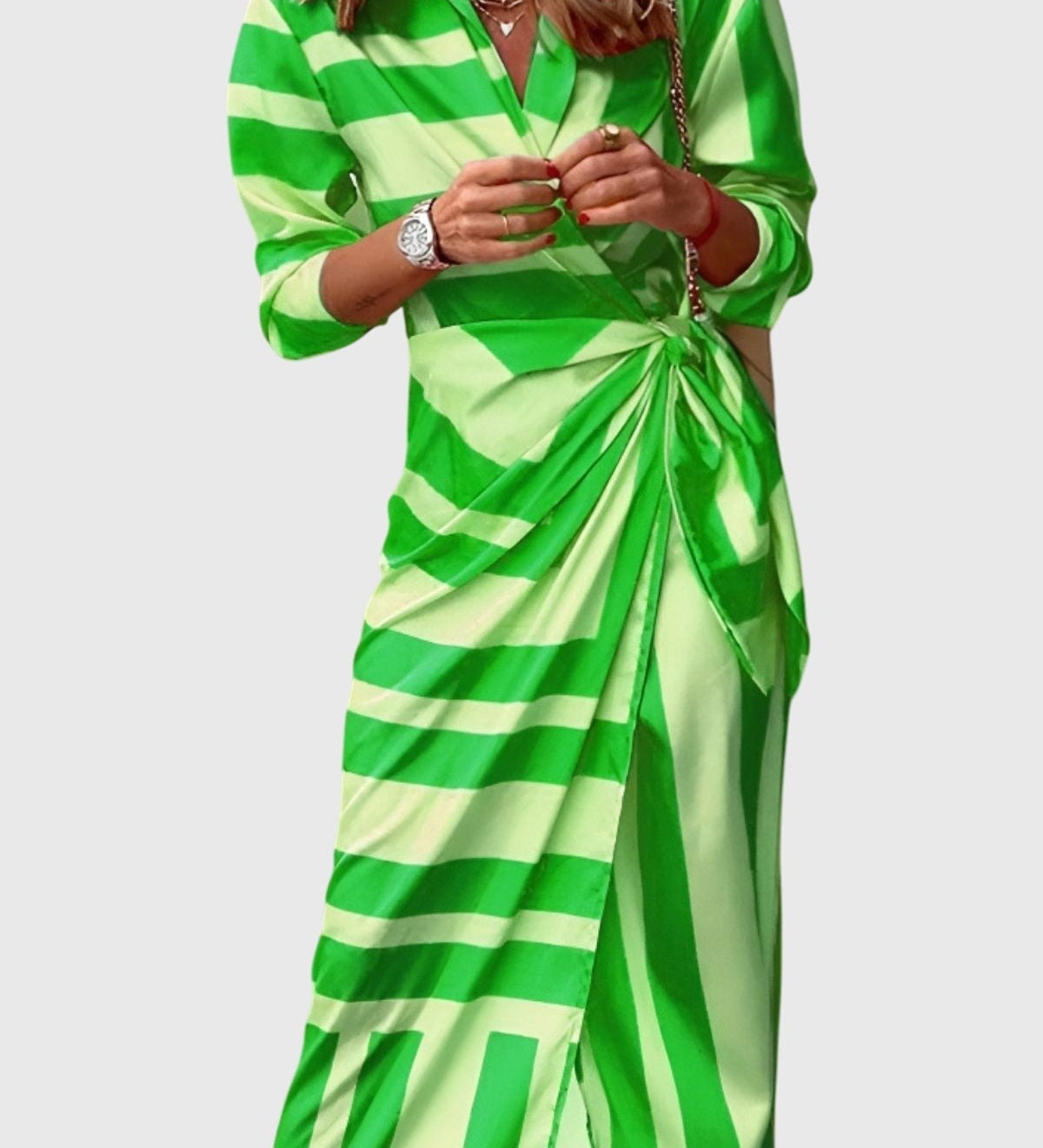 Everly™ | Elegant Wrap Dress with Print