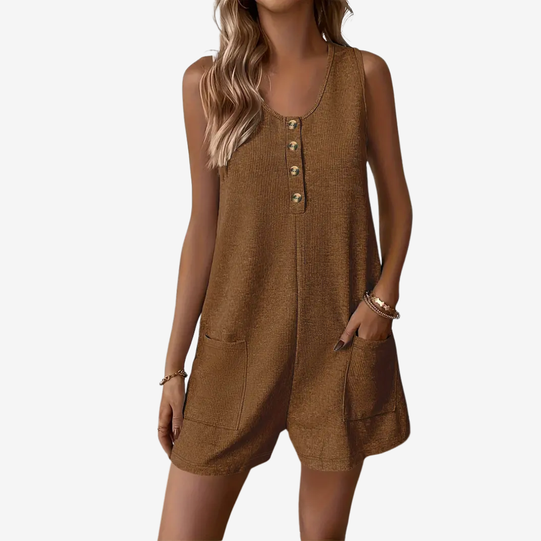 Anellee™ Button-Front Jumpsuit