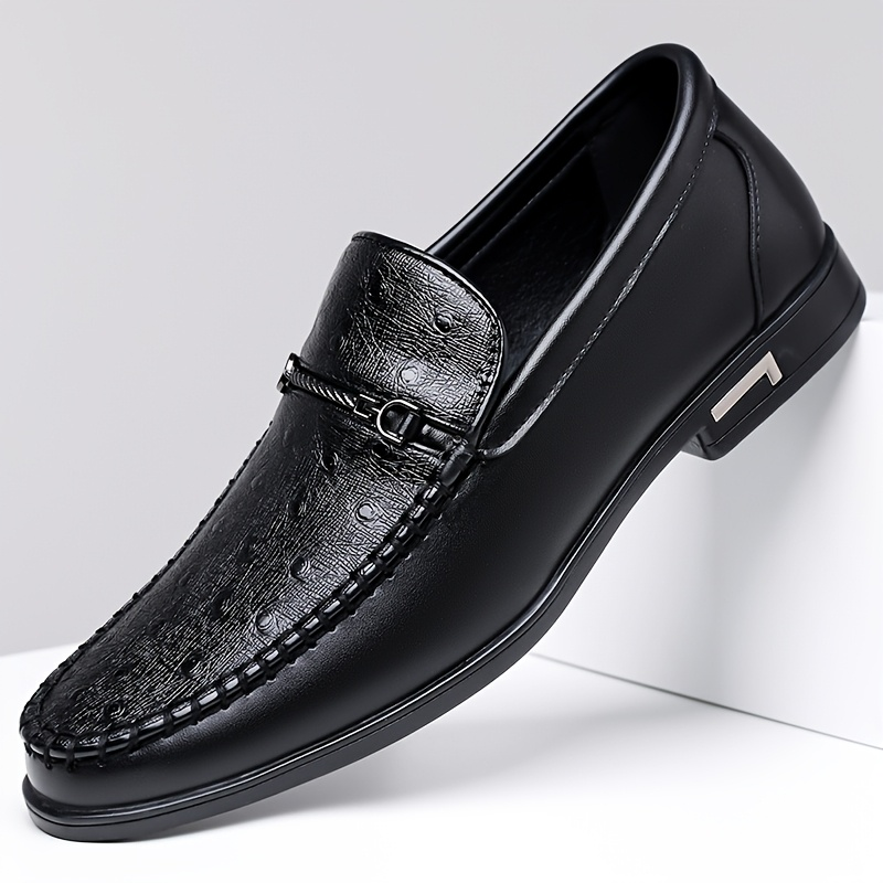 Cristiano Ostrich Leather Loafers