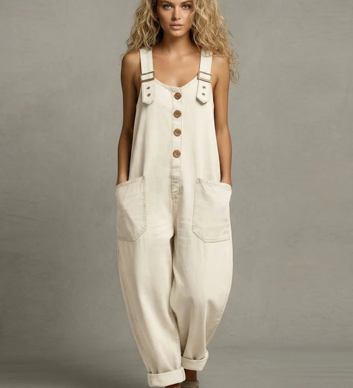Sophie - Stylish Denim Overalls with Pockets