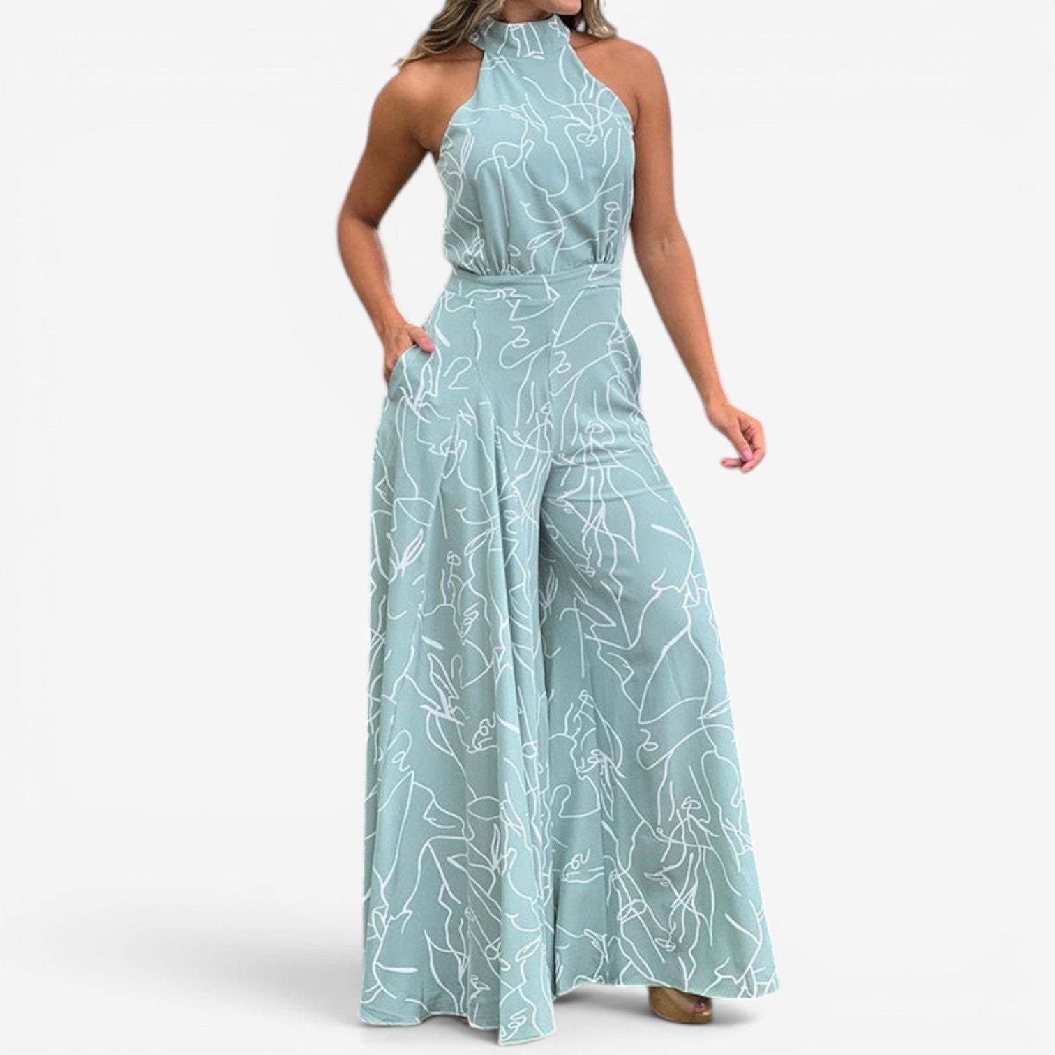 Marinella™ Abstract-Print Jumpsuit