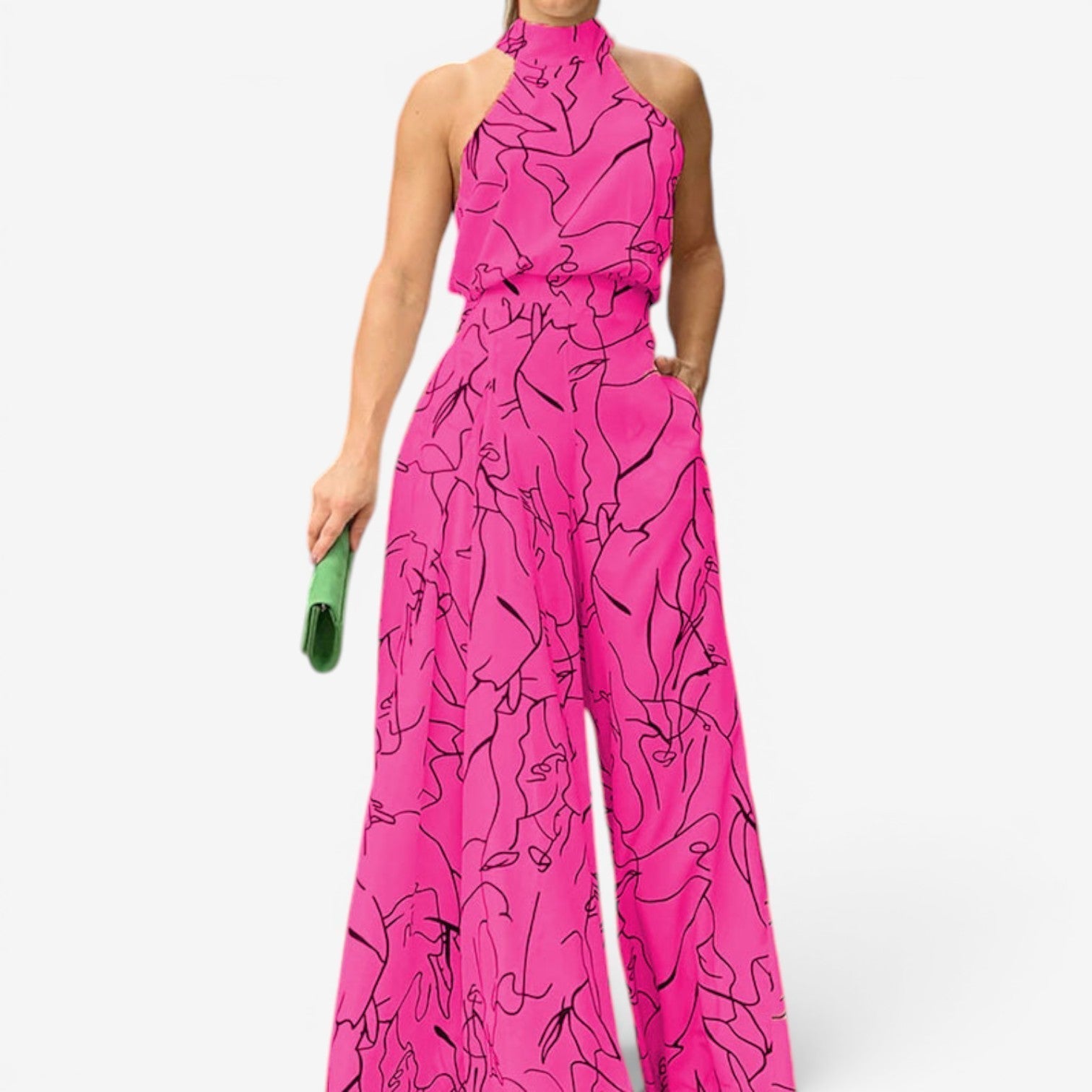 Marinella™ Abstract-Print Jumpsuit