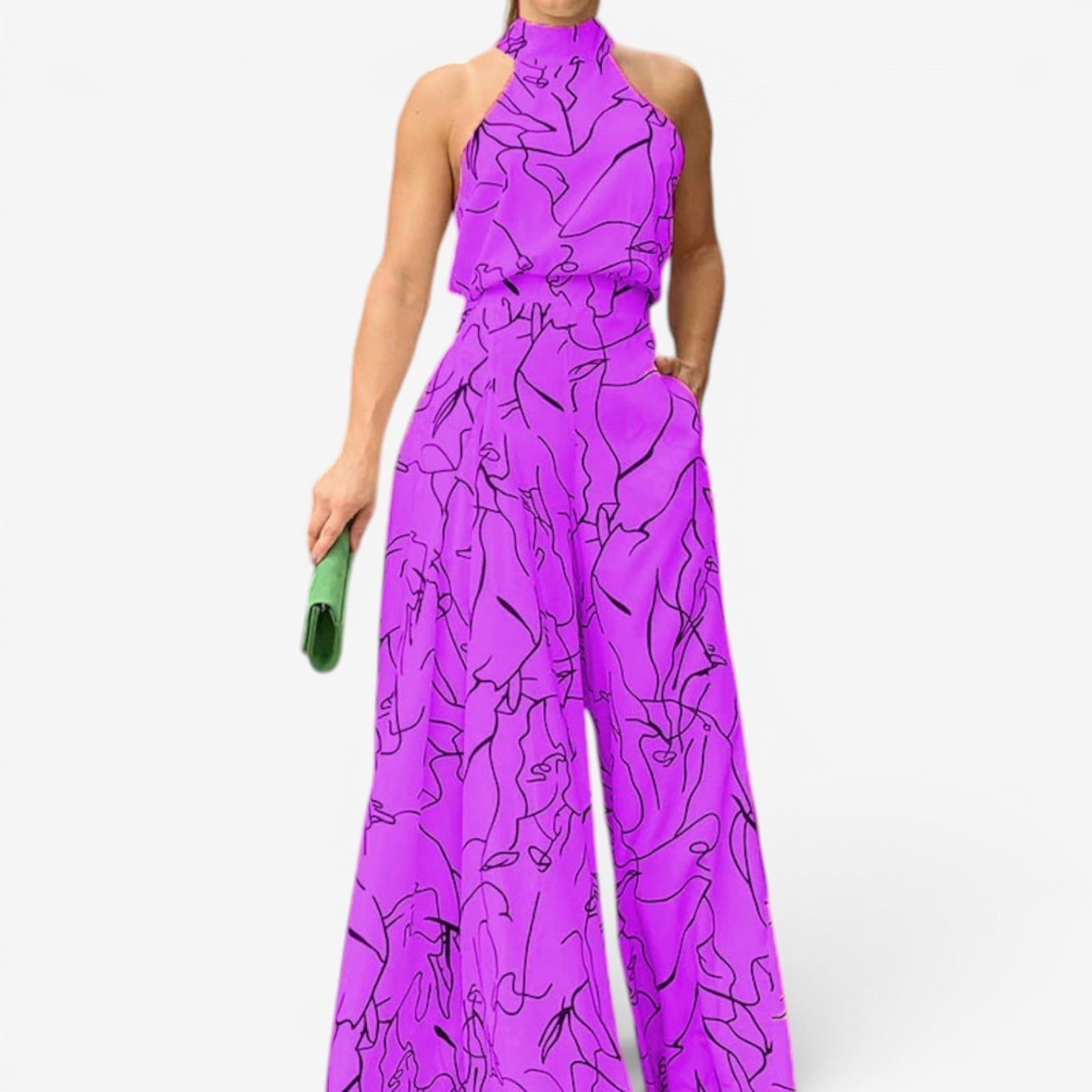 Marinella™ Abstract-Print Jumpsuit