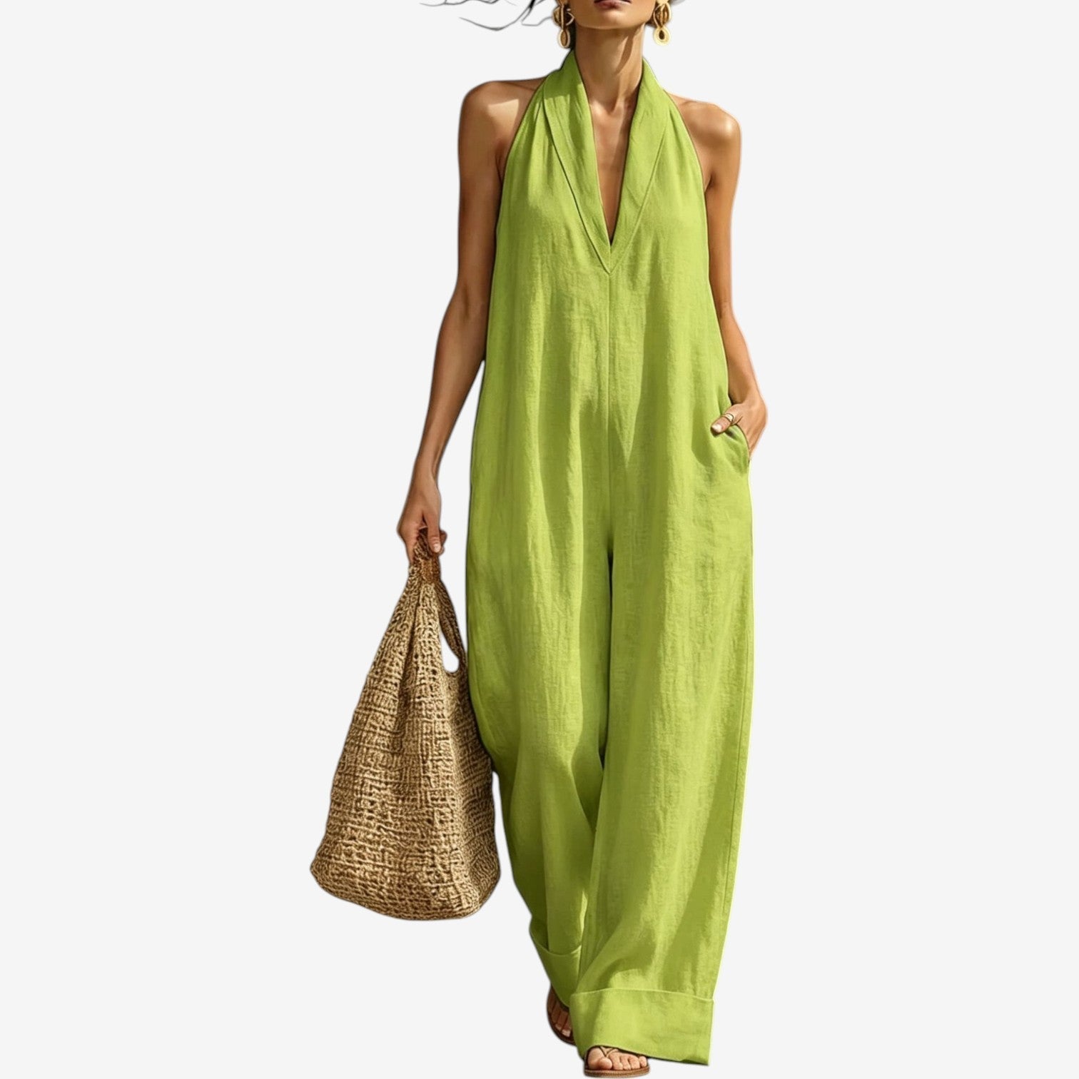 Viola™ Neckline-Detail Jumpsuit