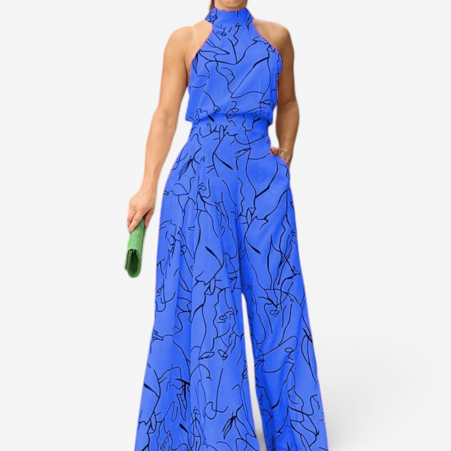 Marinella™ Abstract-Print Jumpsuit