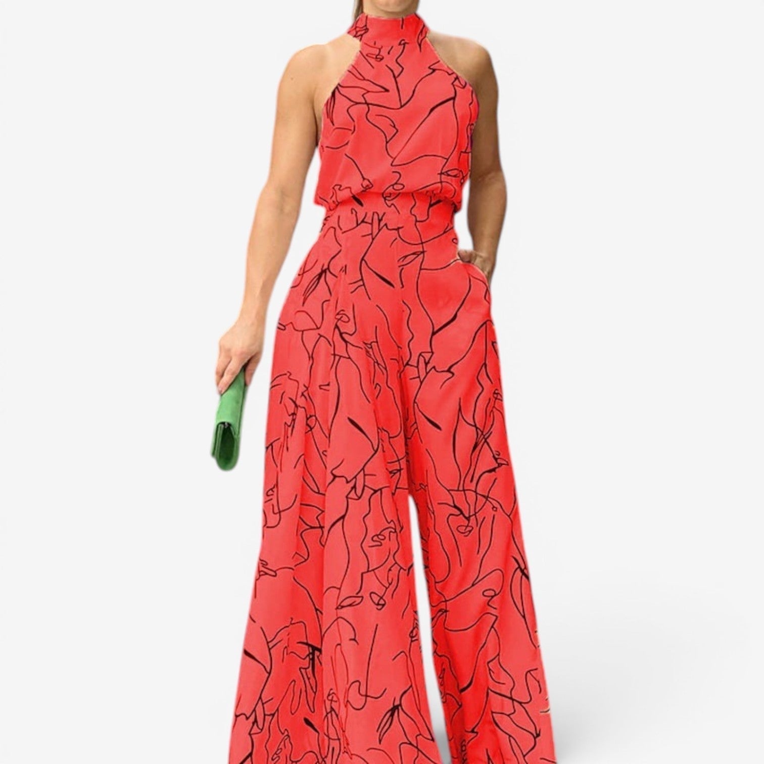 Marinella™ Abstract-Print Jumpsuit