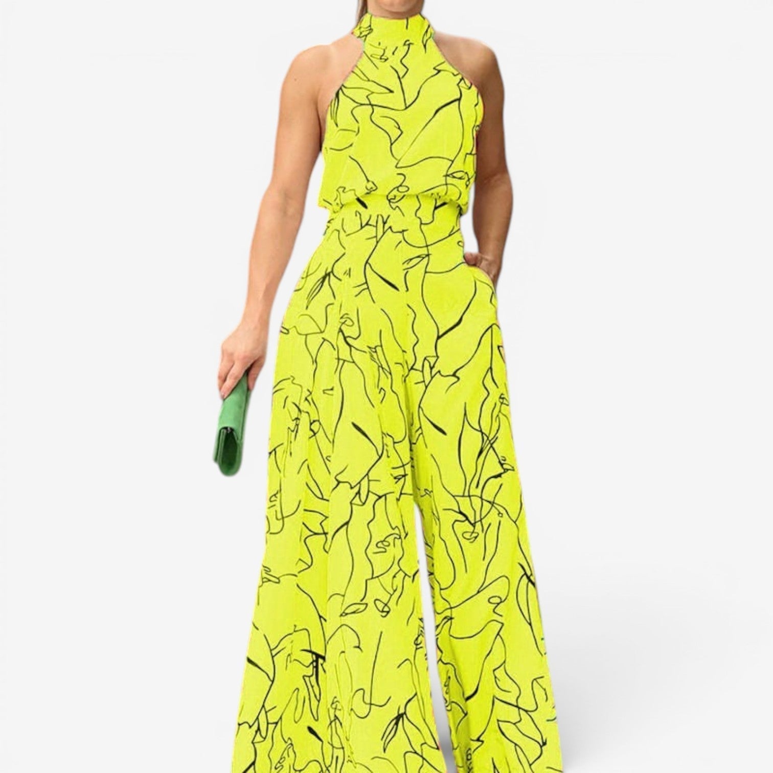 Marinella™ Abstract-Print Jumpsuit