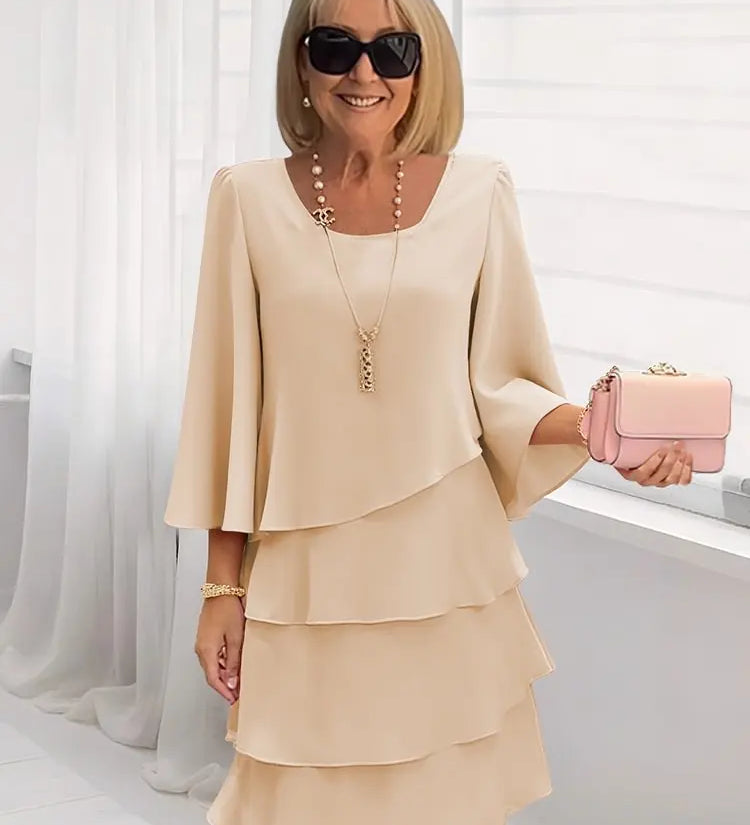 Patricia | Elegant Comfort Ruffle Dress