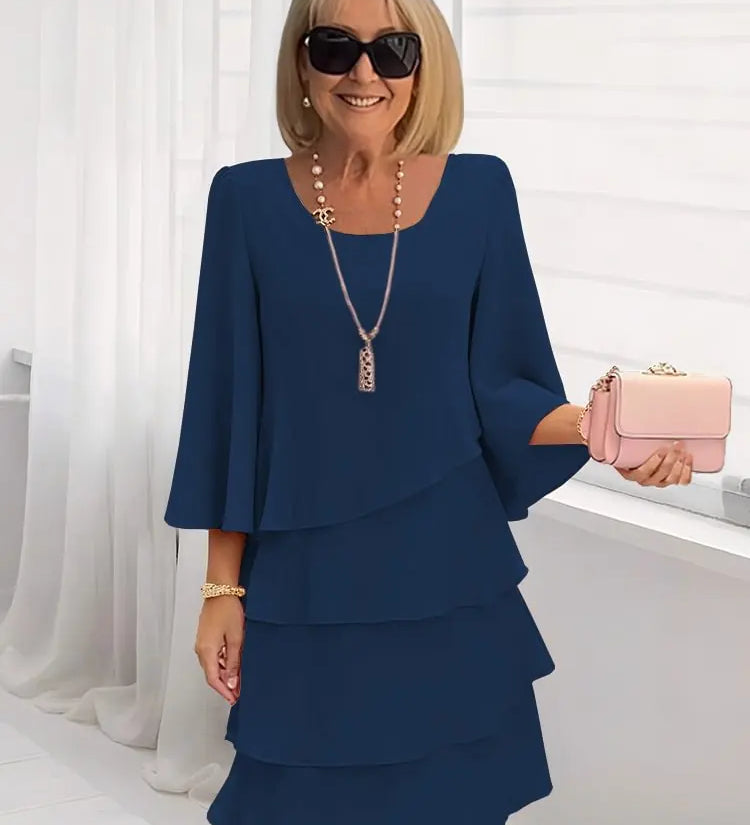 Patricia | Elegant Comfort Ruffle Dress