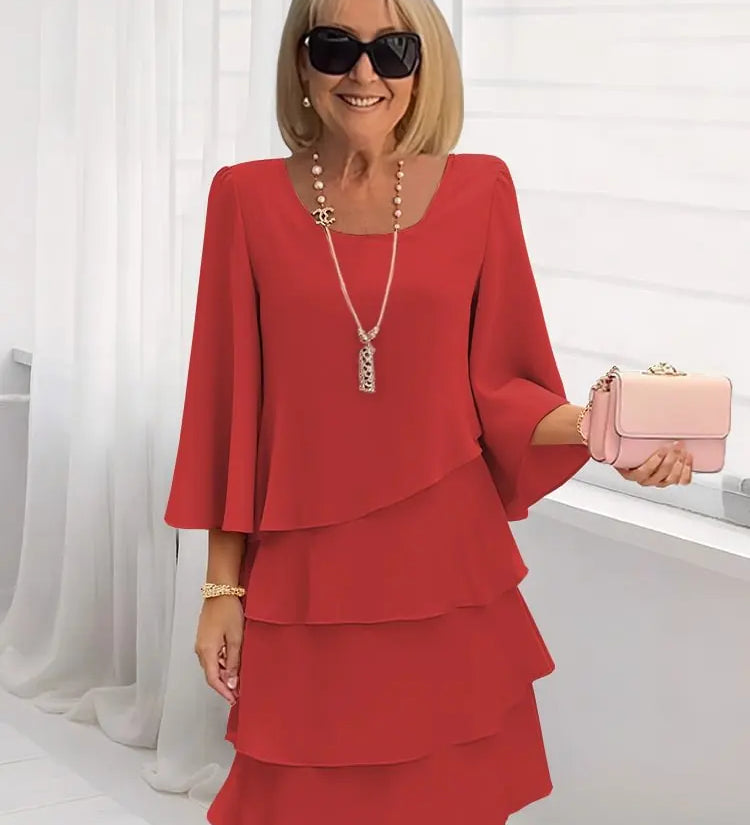 Patricia | Elegant Comfort Ruffle Dress