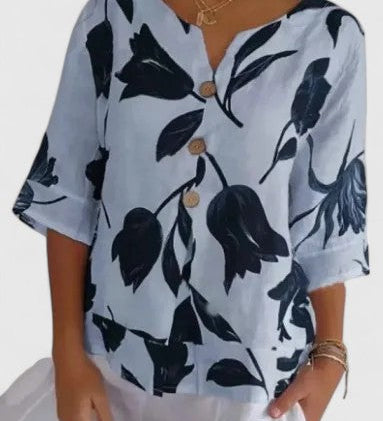 Isabel | Elegant Floral Print Blouse
