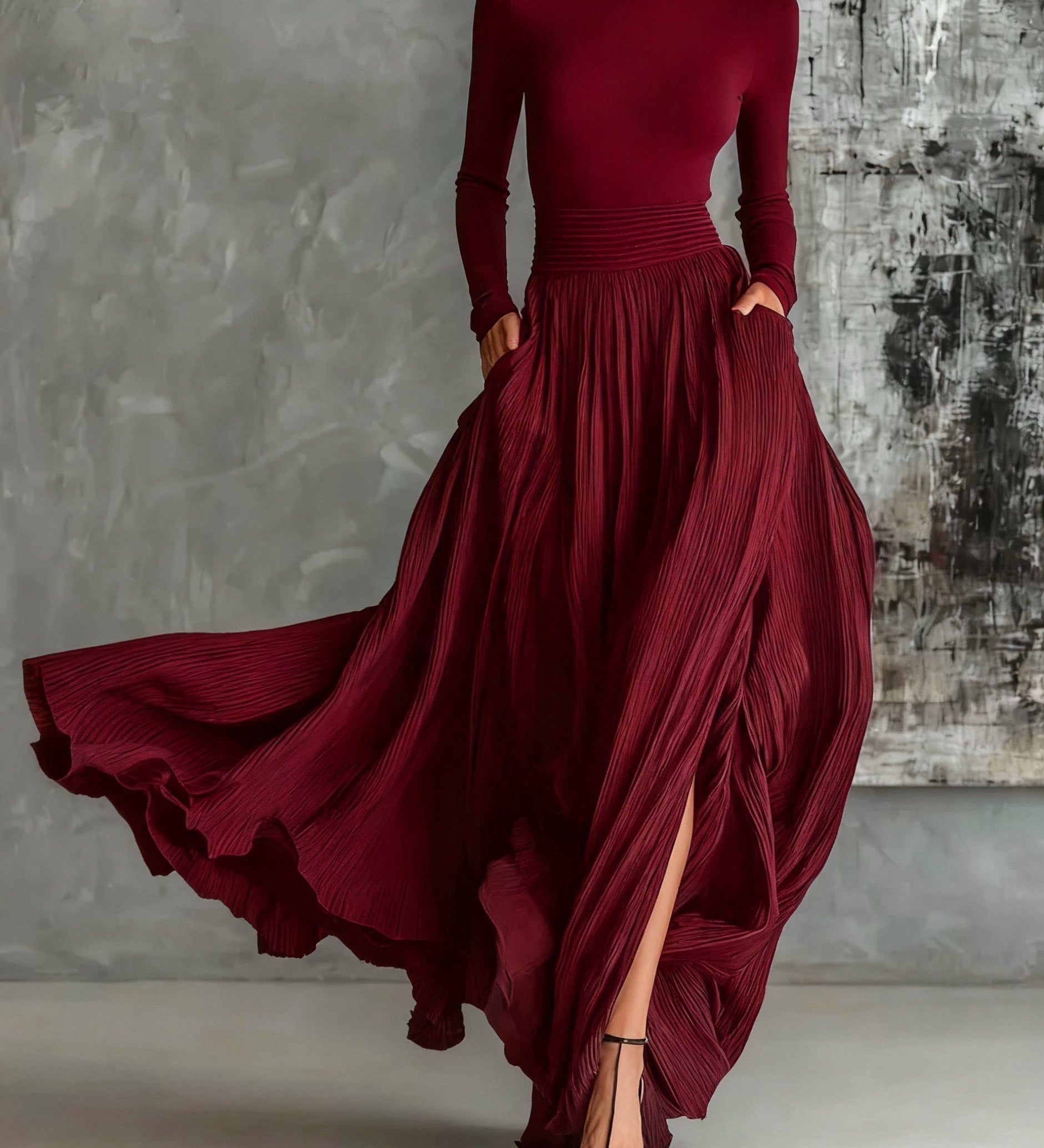 Eva™ - Elegant Set with Pleated Skirt