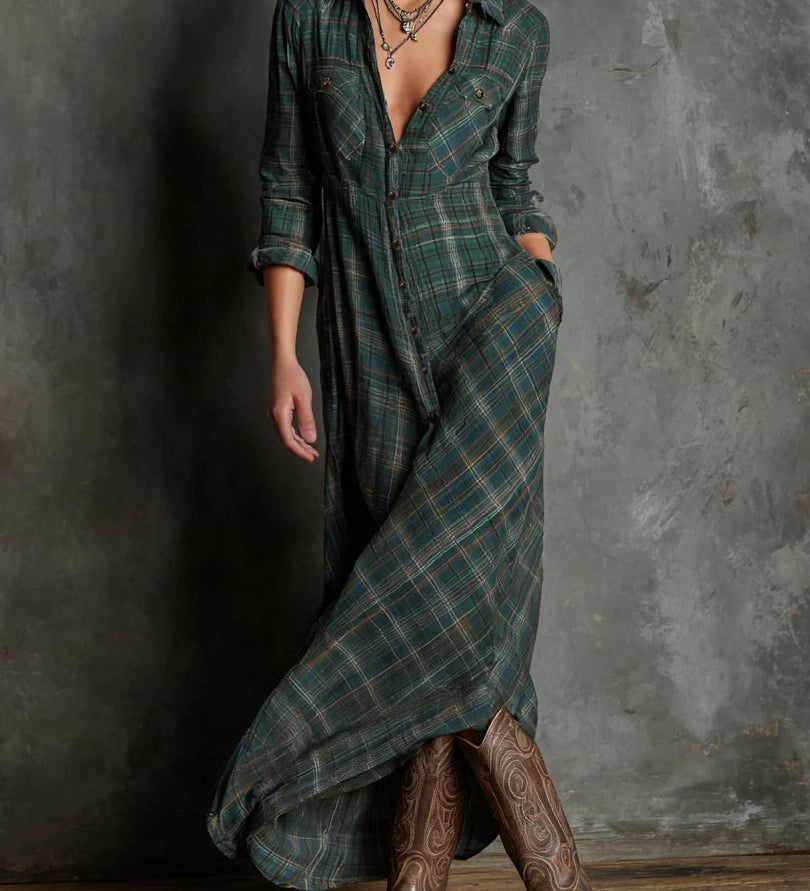 Lisa - Long Shirt Dress