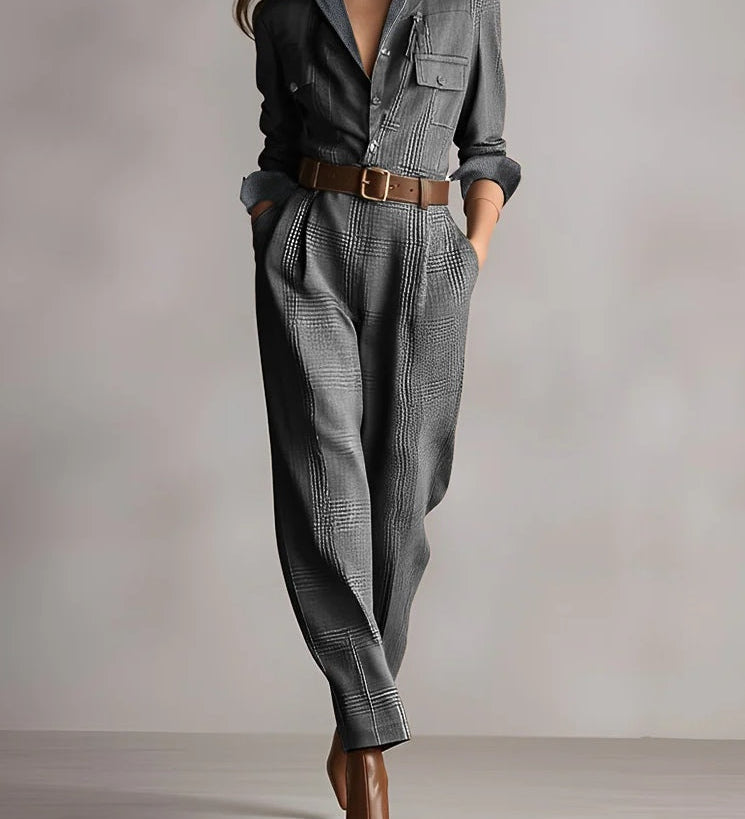 Anna™ - Checked Elegant Jumpsuit