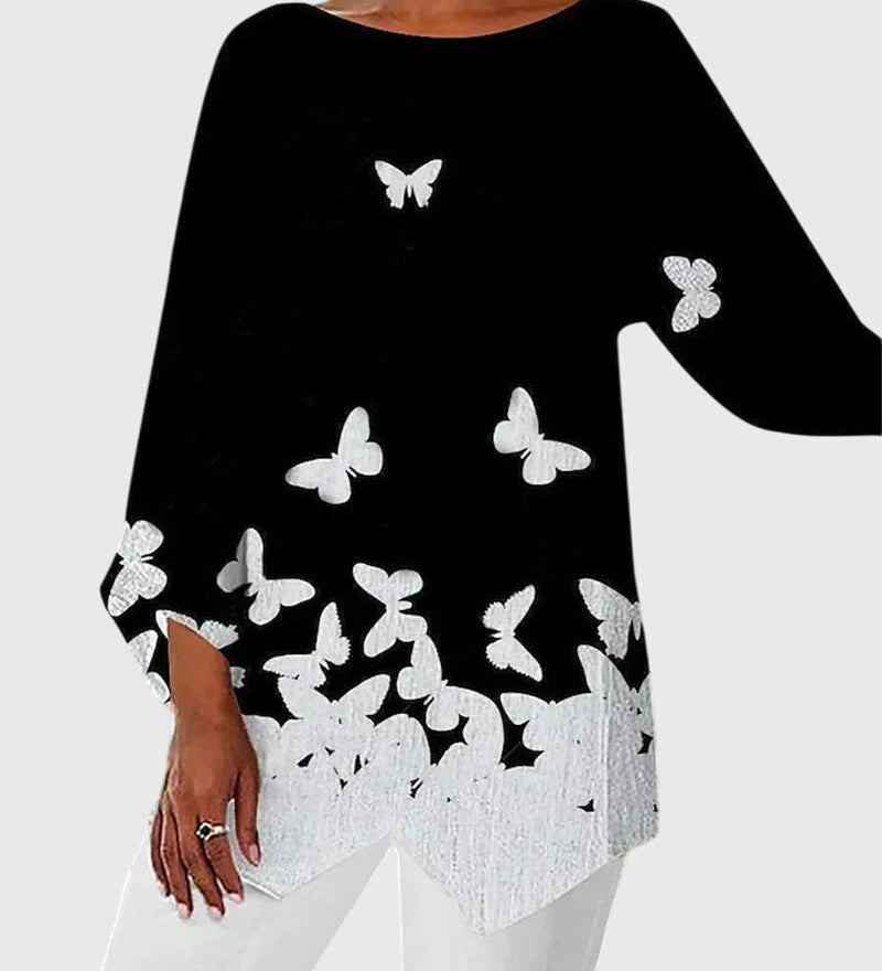Alayah™ | Elegant Crew Neck Top