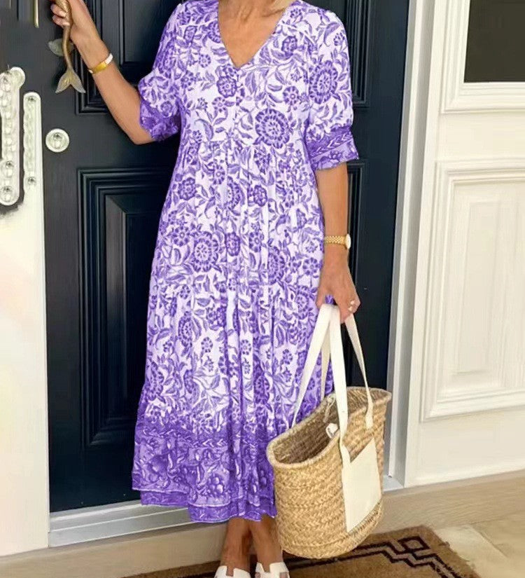 Keisha | Graceful V-Neck Floral