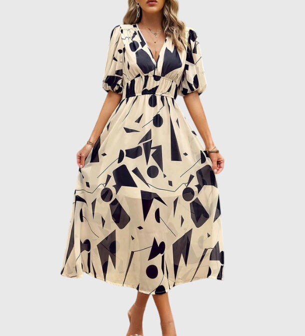 Merlin™ | Flattering Floral Midi Dress