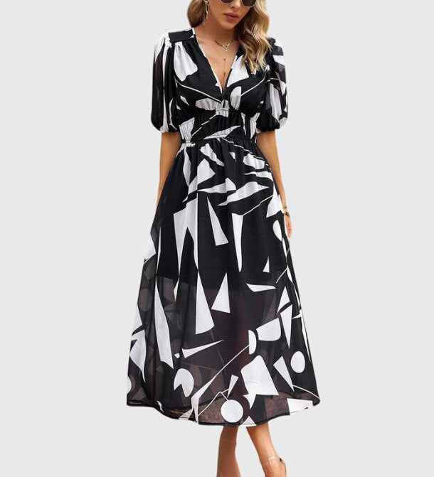 Merlin™ | Flattering Floral Midi Dress