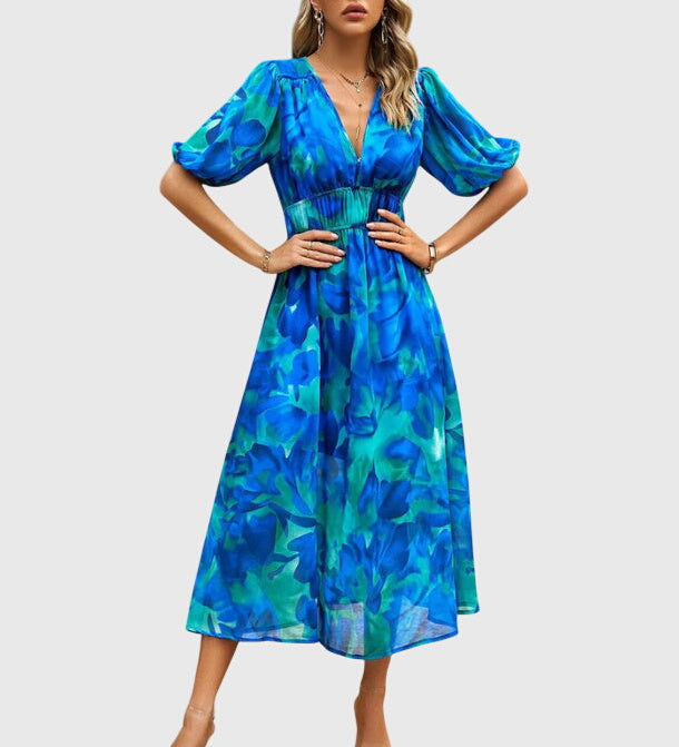 Merlin™ | Flattering Floral Midi Dress