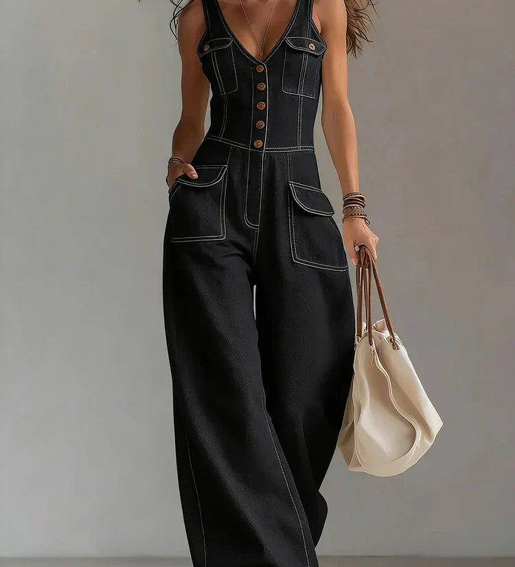 Rebecca - Relaxed Denim Overalls