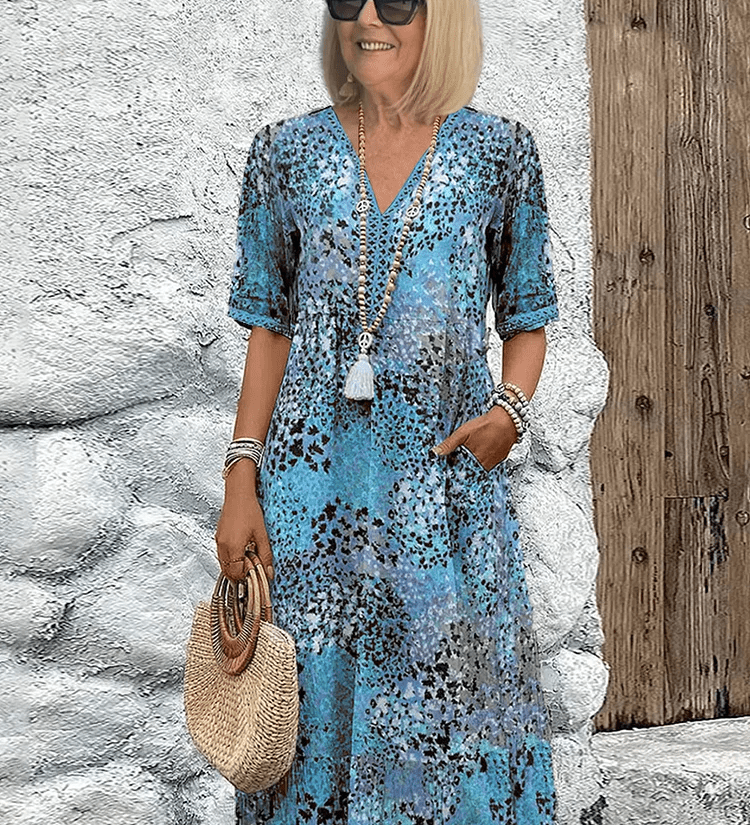 SKYLER | OCEAN BREEZE MIDI DRESS