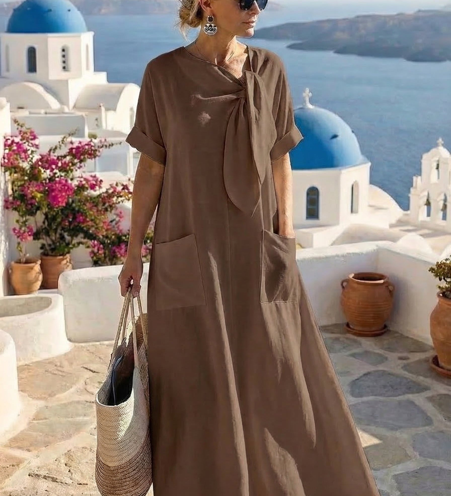 Fleur™ Elegant Dress with Pockets