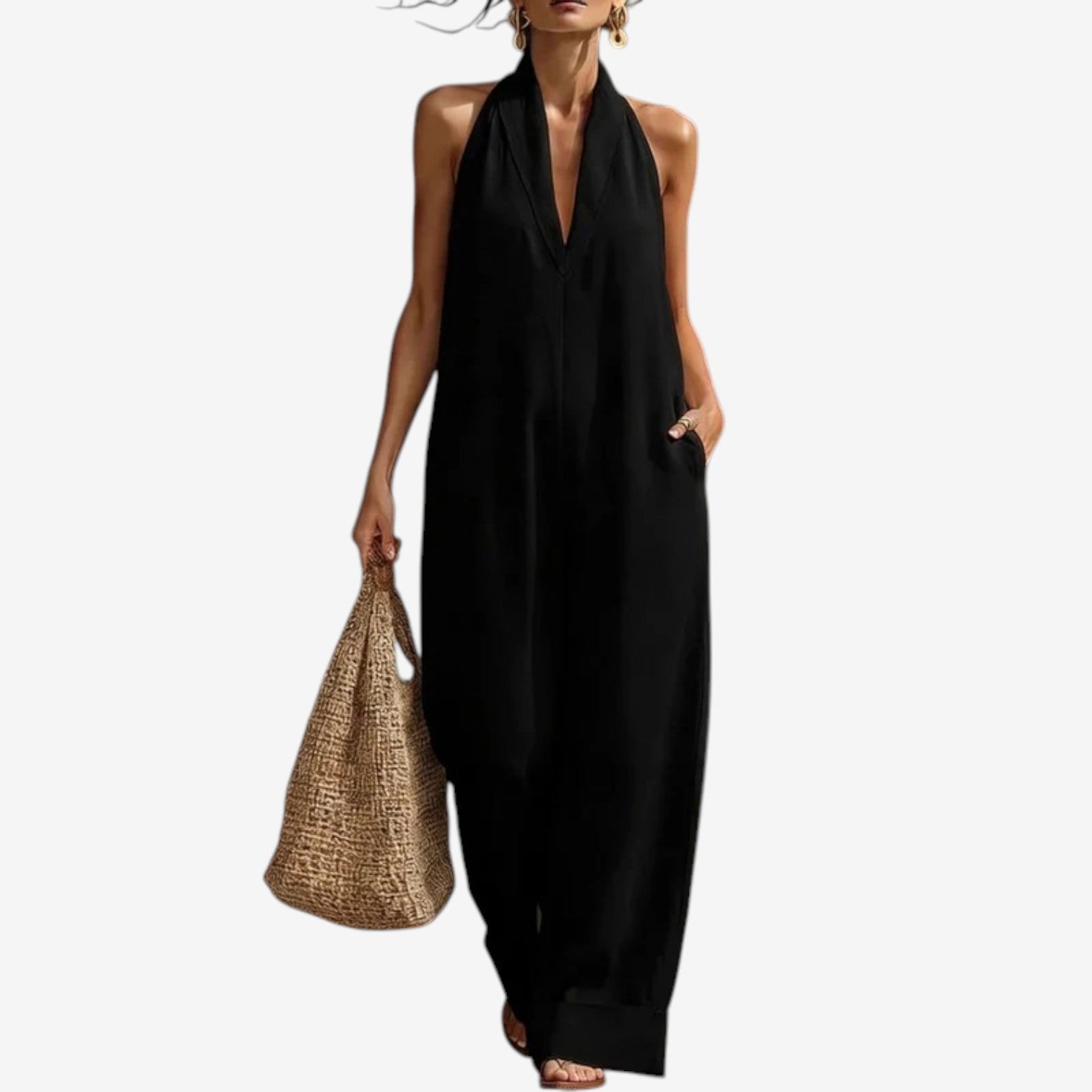 Viola™ Neckline-Detail Jumpsuit