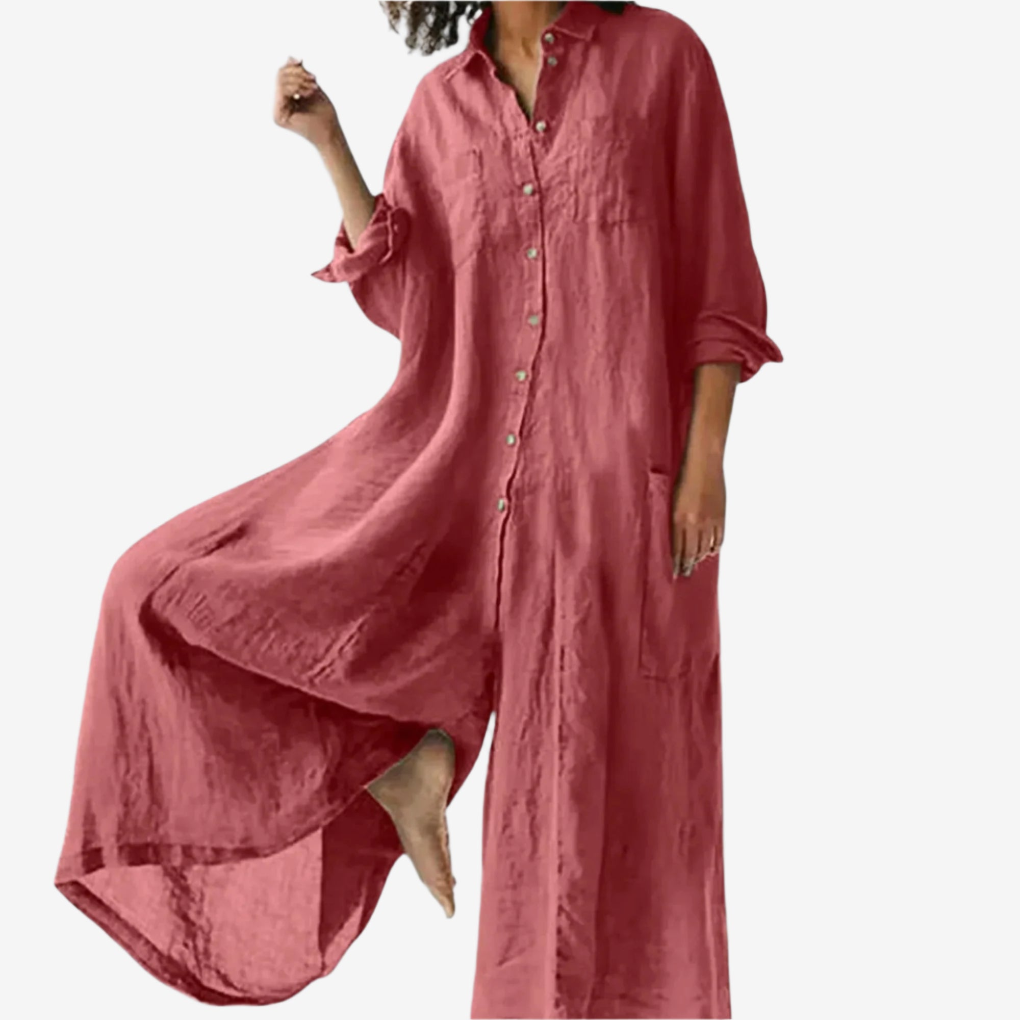 Linnea™ Earth-Tone Jumpsuit