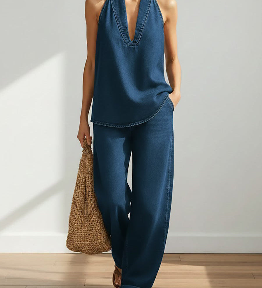 Willa - Two-Piece Denim Set