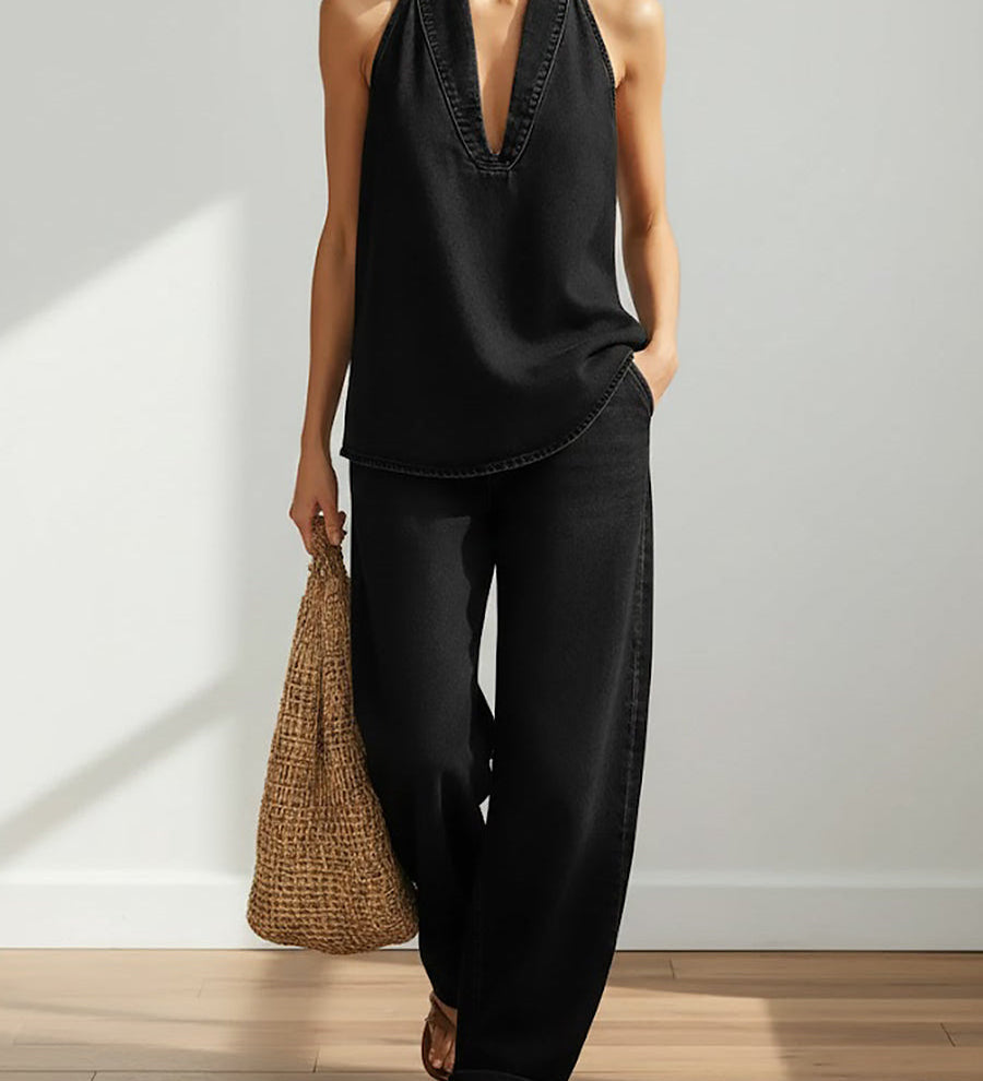 Willa - Two-Piece Denim Set