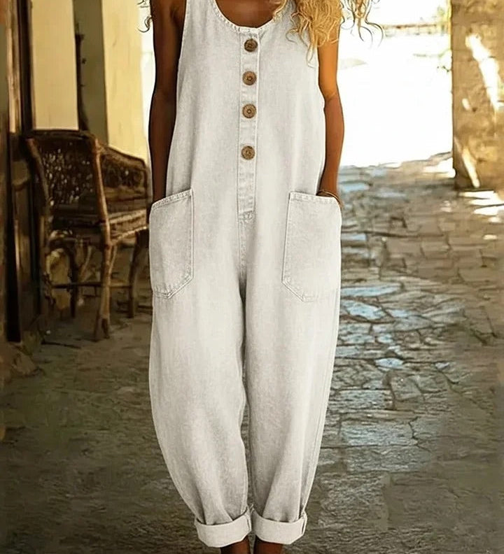 Aurora - Vintage Wash Denim Overalls